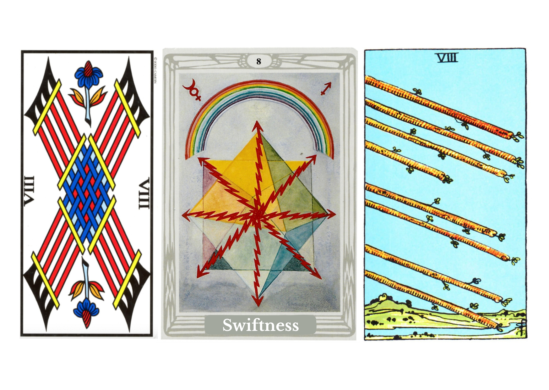 Eight of Wands — Movement, Momentum, and Life in Full Motion