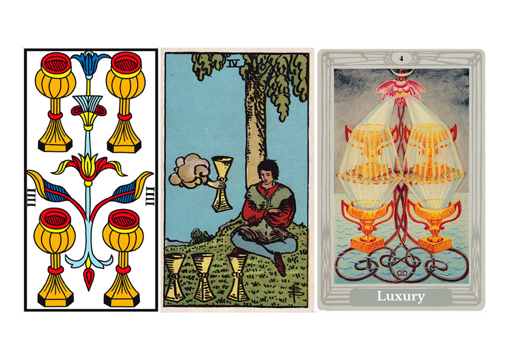 Four of Cups — Emotional Withdrawal, Reflection, Restlessness, and Inner Evaluation