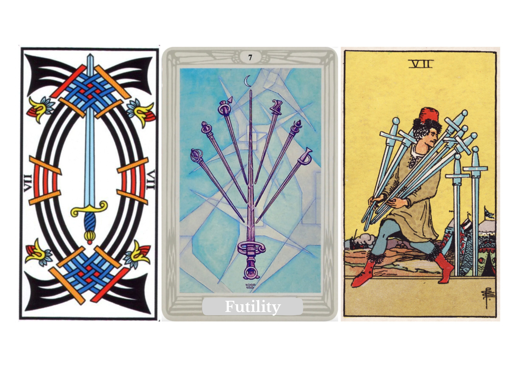 Seven of Swords Tarot Meaning – Discover the upright and reversed meanings of the Seven of Swords in love, career, health, spirituality, symbolism, and yes or no interpretation.