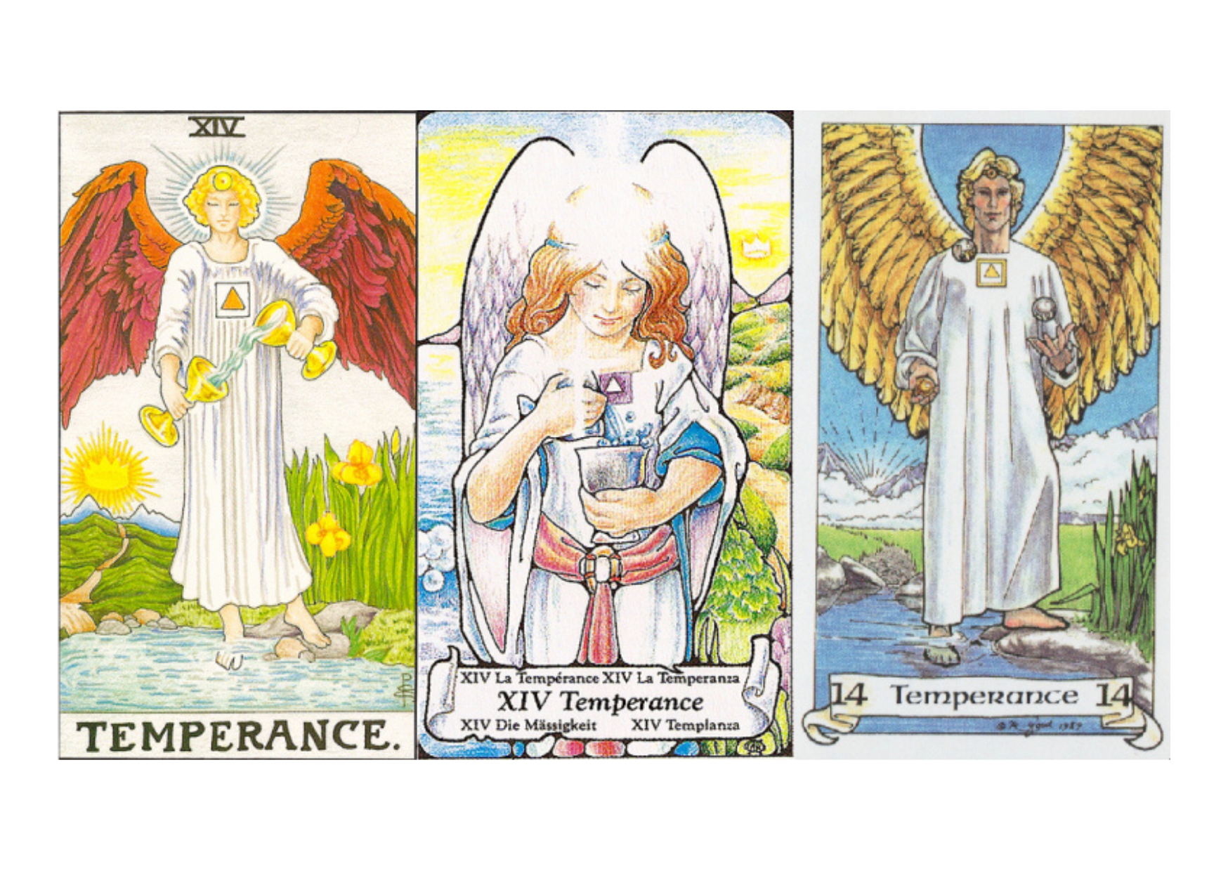 Explore the meaning of the Temperance tarot card: balance, healing, moderation, and spiritual integration. Upright and reversed interpretations for love, career, and personal growth.