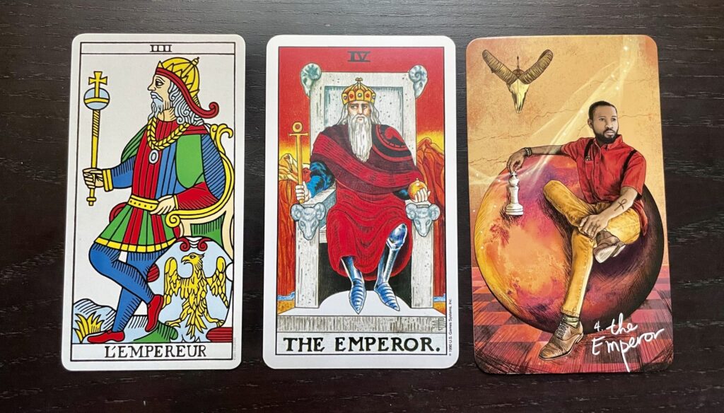 Discover the meaning of The Emperor tarot card — symbolism, upright and reversed interpretations, love, career, finance, and spirituality. Learn how The Fool meets the archetype of authority, structure, boundaries, and inner leadership.