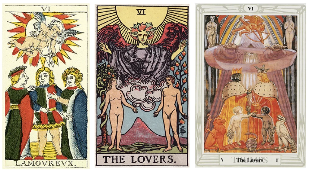 Discover the meaning of The Lovers tarot card — love, soul connections, values, choices, alignment, and life-changing decisions. Explore upright and reversed interpretations for relationships, career, spirituality, and personal growth.