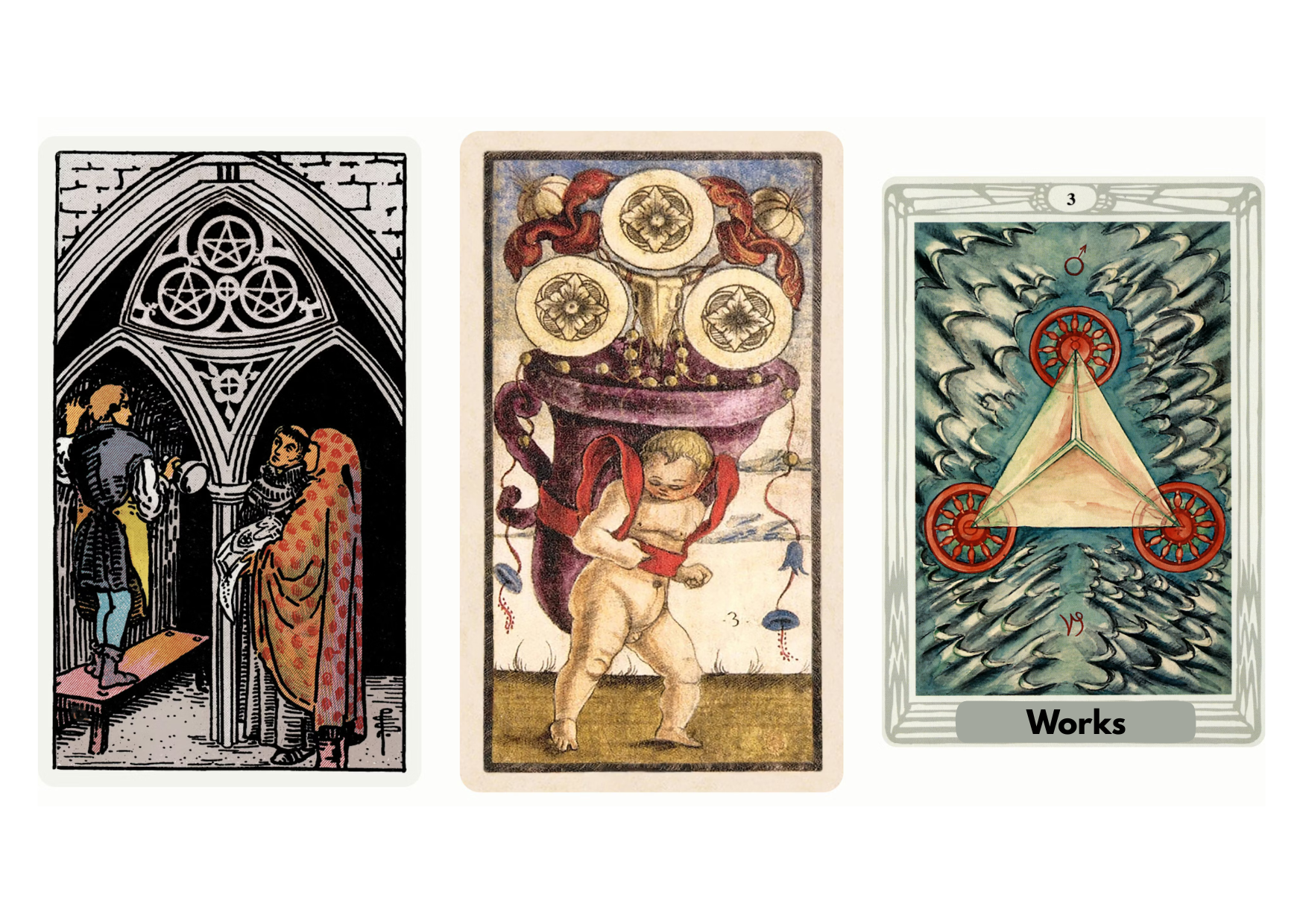 Three of Pentacles Tarot Meaning — Discover the symbolism, upright and reversed interpretations of the Three of Pentacles in love, career, and spirituality. Learn how this card represents teamwork, growth, skill development, and building a strong foundation for success.