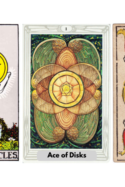 Ace of Pentacles tarot meaning explained: a card of prosperity, opportunity, grounding, manifestation, stability, abundance, upright and reversed meanings, symbolism, love, career, and its role in The Fool’s journey.