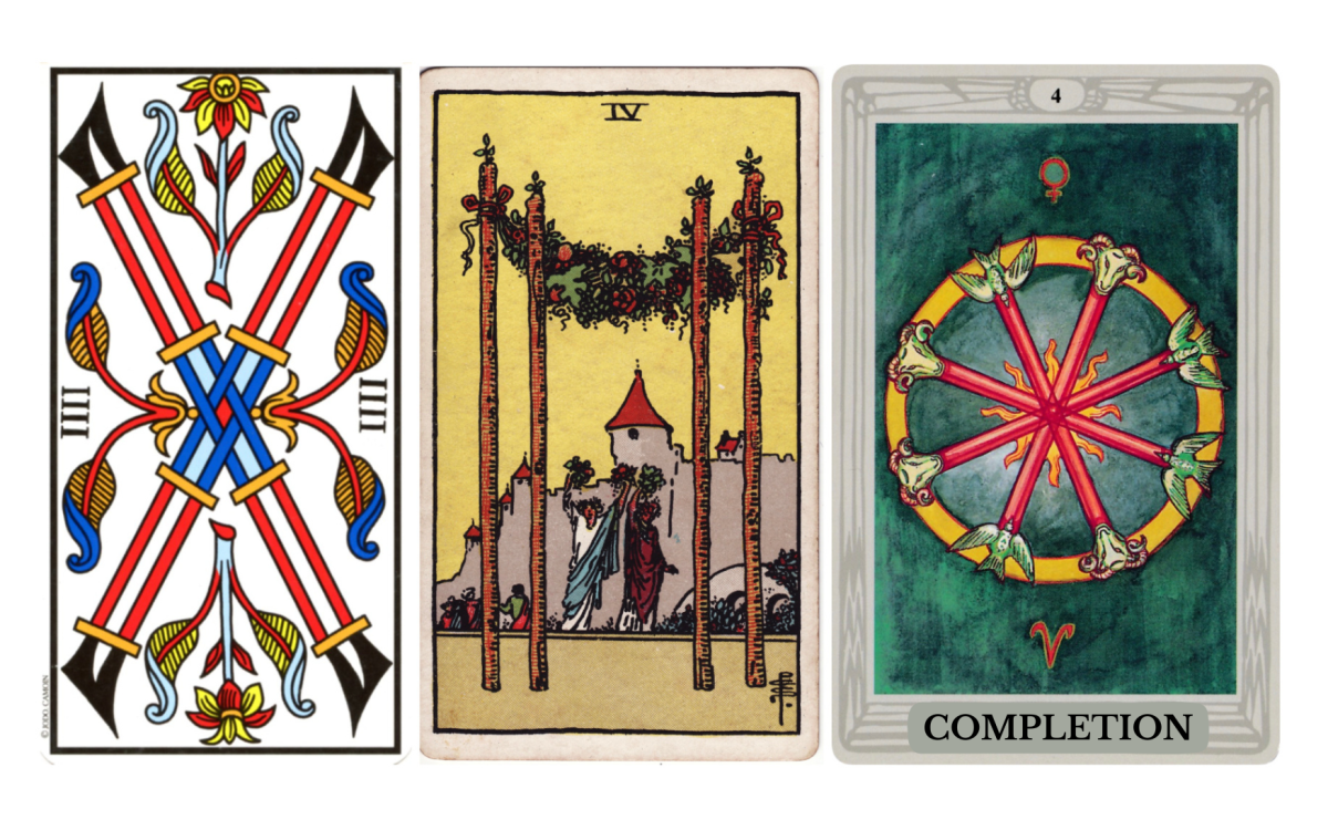 Four of Wands — Celebration, Stability, Homecoming, and Foundations of Joy