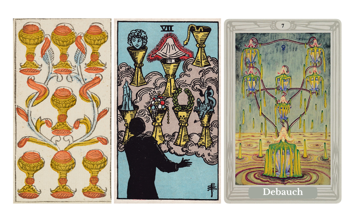 Seven of Cups — Illusion, Desire, and the Challenge of Emotional Clarity