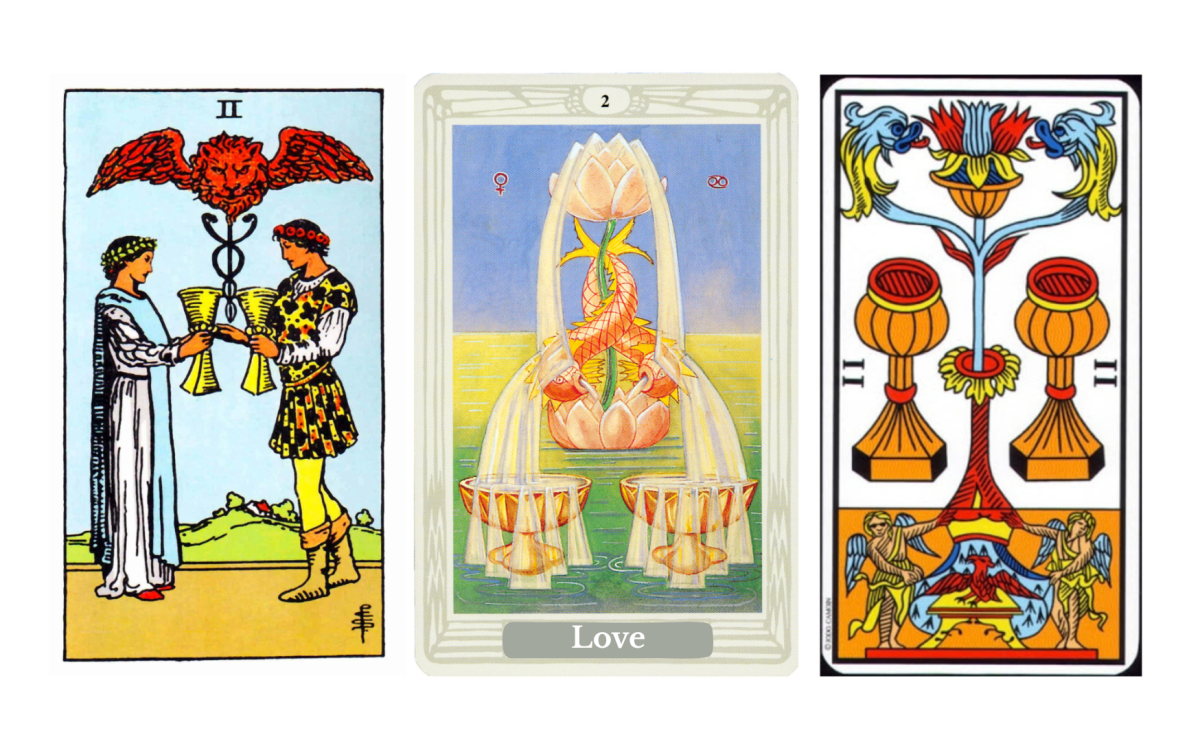 Two of Cups tarot meaning explained: a card of love, partnership, emotional balance, reconciliation, and soul-level connection. Discover upright and reversed meanings, symbolism, love, career, spiritual insights, and its role in the Fool’s journey.